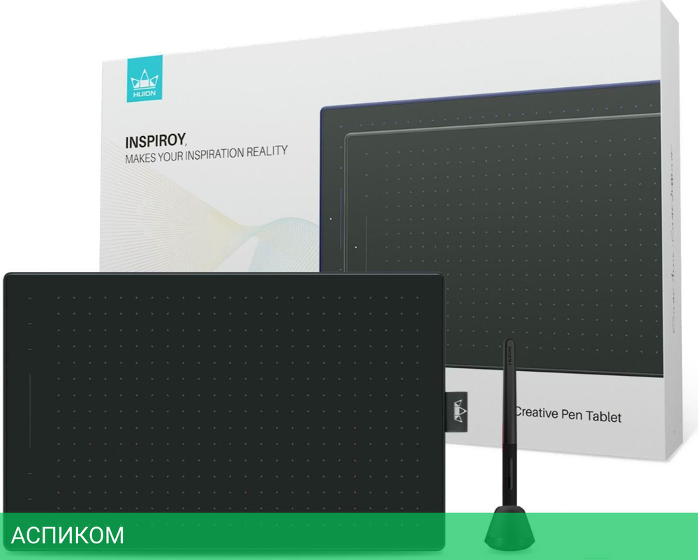 Графический планшет Huion Inspiroy черный (RTP-700)