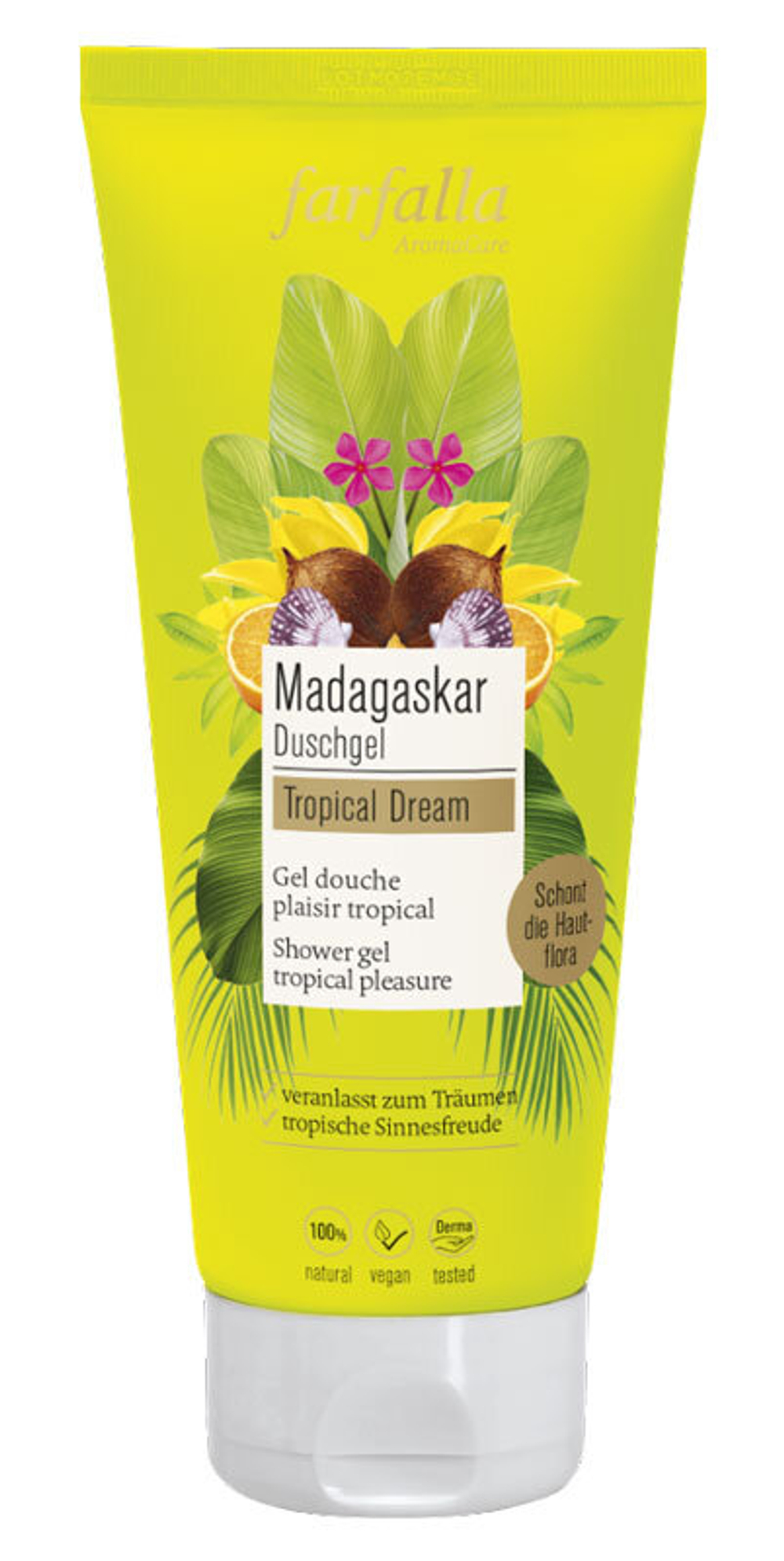 Гель для душа Farfalla Мадагаскар, 200 мл