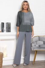 Джемпер Орлеан (серый/изумруд) Б14998-4М LT Collection