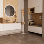 Вешалка напольная Bergenson Bjorn Espen, 174 см, белая/натуральное дерево