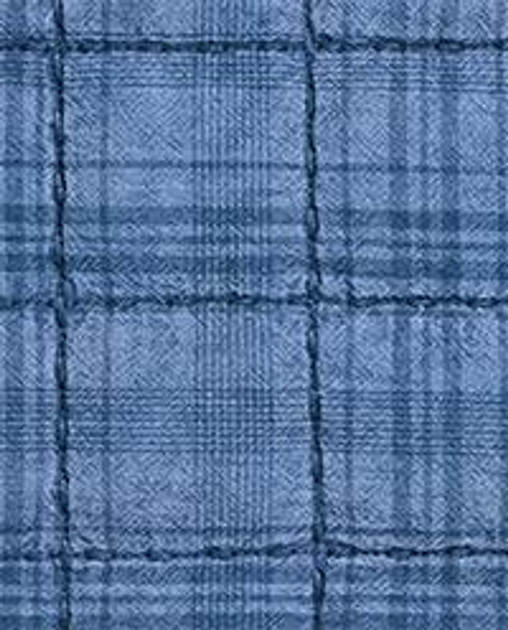 Zara Home покрывало детское из хлопка, синий, в клетку, 180x250 см