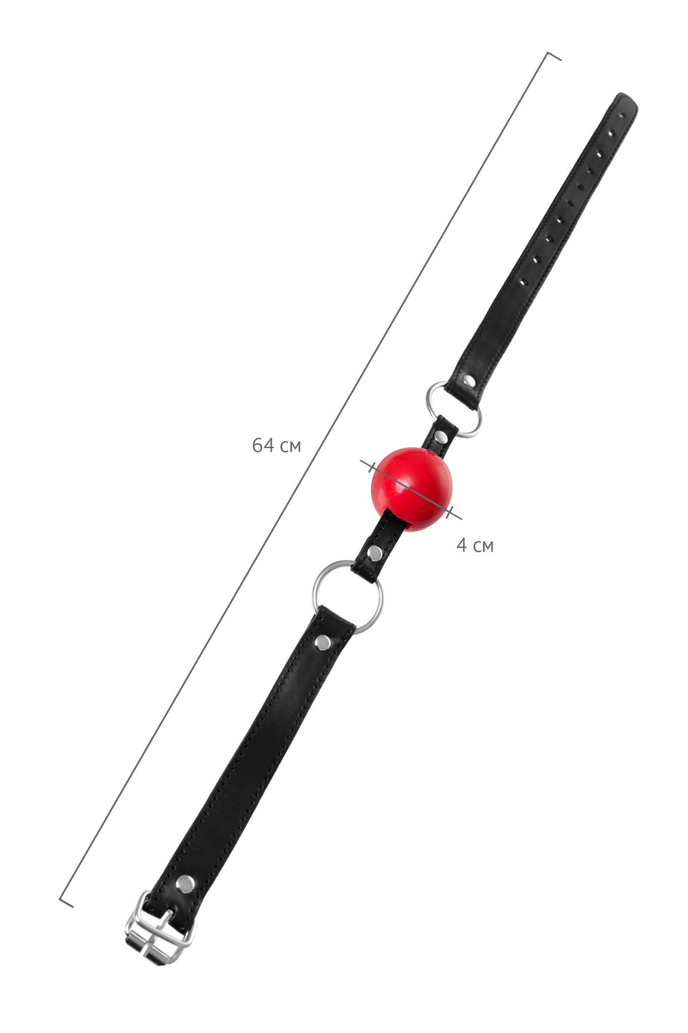 Кляп Anonymo красный 4 см