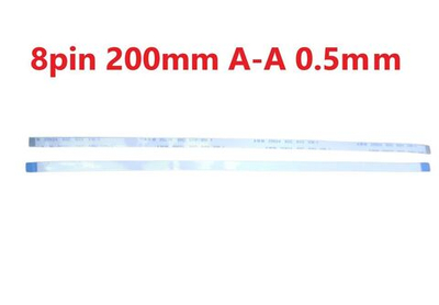 Шлейф FFC 8-pin Шаг 0.5mm Длина 20cm Прямой A-A AWM 20624 80C 60V VW-1