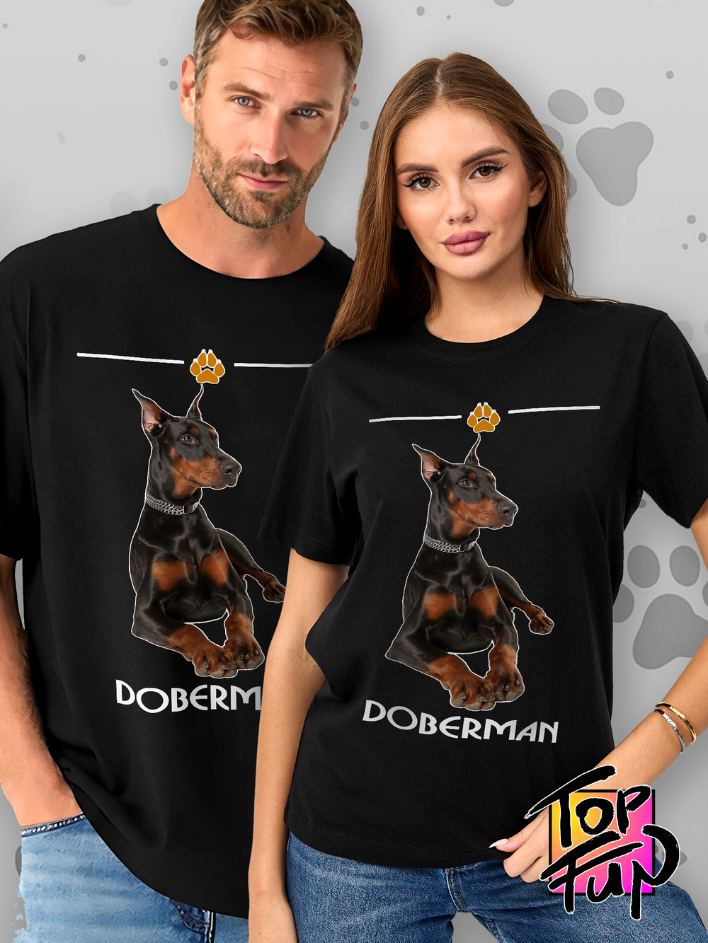 Футболка доберман