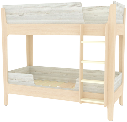 Кровать двухъярусная КарИВи Лотос  Дуб Молочный Винтерберг