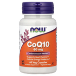NOW Foods, CoQ10, 60 мг, 60 растительных капсул