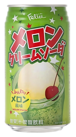 Газированный напиток крем-сода со вкусом дыни Tominaga Felice Melon Cream Soda