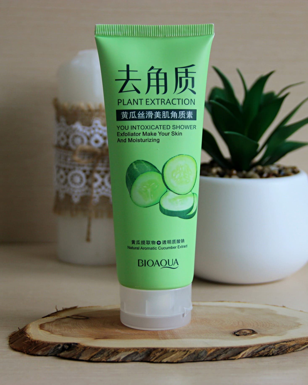 Пилинг-скатка для лица с огурцом, 120г