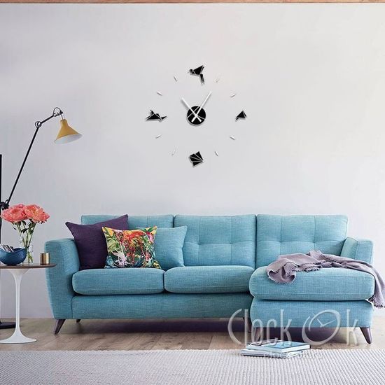 Настенные 3D часы Origami