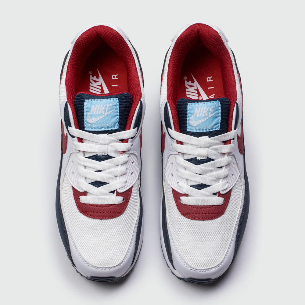 Кроссовки Nike Air Max 90 White / Blue / Red