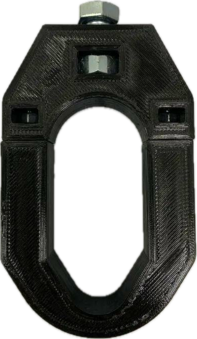 Крепление фары печатное для электросамоката Kugoo M4, M5 и подобных рулевых стоек