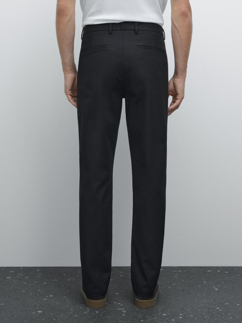 Massimo Dutti Брюки текстурированные Slim Fit, темно-синий