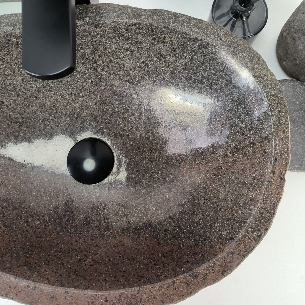 Каменная раковина из речного камня RS-05146 (49*33*15) 0856 из натурального камня
