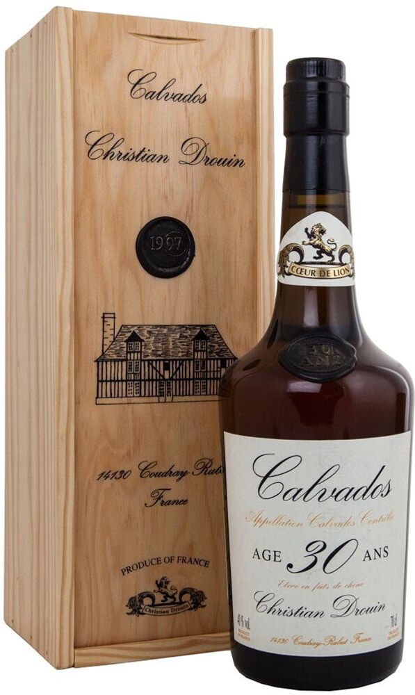 Кальвадос Coeur de Lion Calvados 30 ans wooden box, 0.7 л