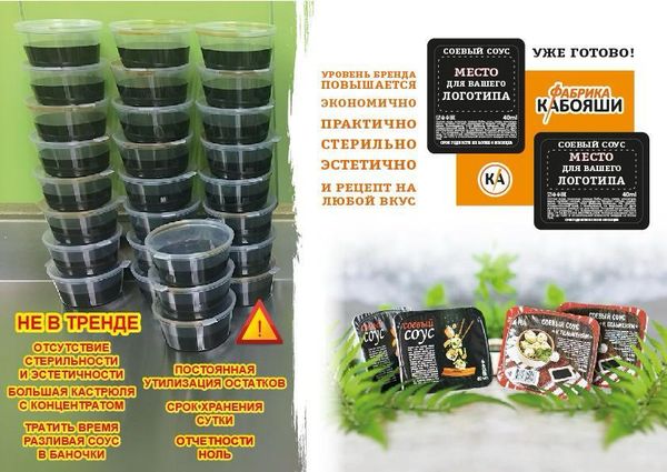 Качественный соевый соус для вашего бизнеса от "Фабрики Кабояши" Качественный соевый соус для вашего бизнеса от "Фабрики Кабояши"