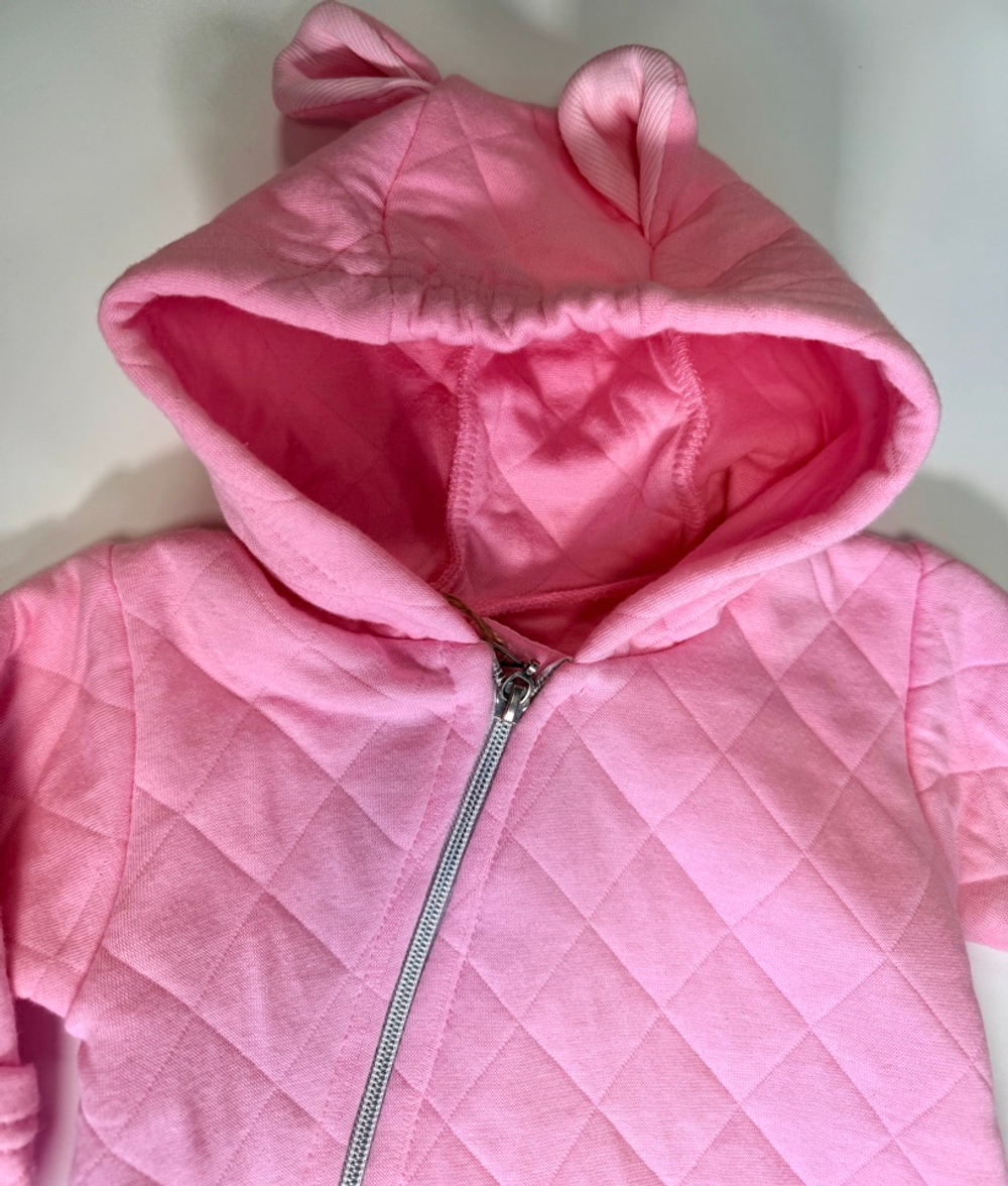 Комбинезон из плотного стеганого хлопка для девочки