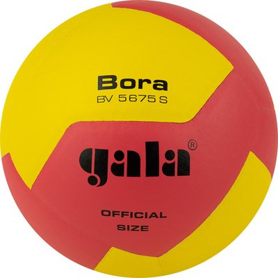 Мяч волейбольный GALA Bora 12, BV5675S, р. 5, синт. кожа ПУ, клееный, бут. кам, жёлто-розовый