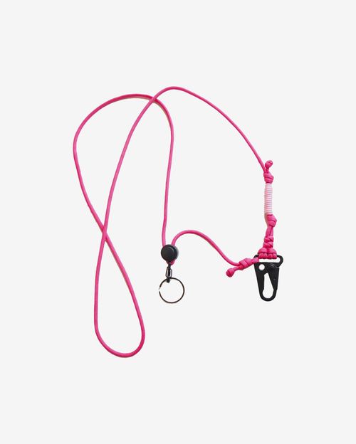 Фастекс Ack Items Черный через плечо (розовый шнурок)