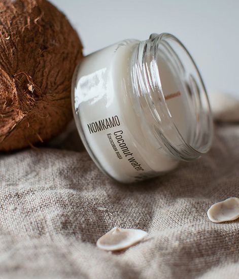 №68 Кокосовая вода, ароматическая свеча Library, Nomkamo