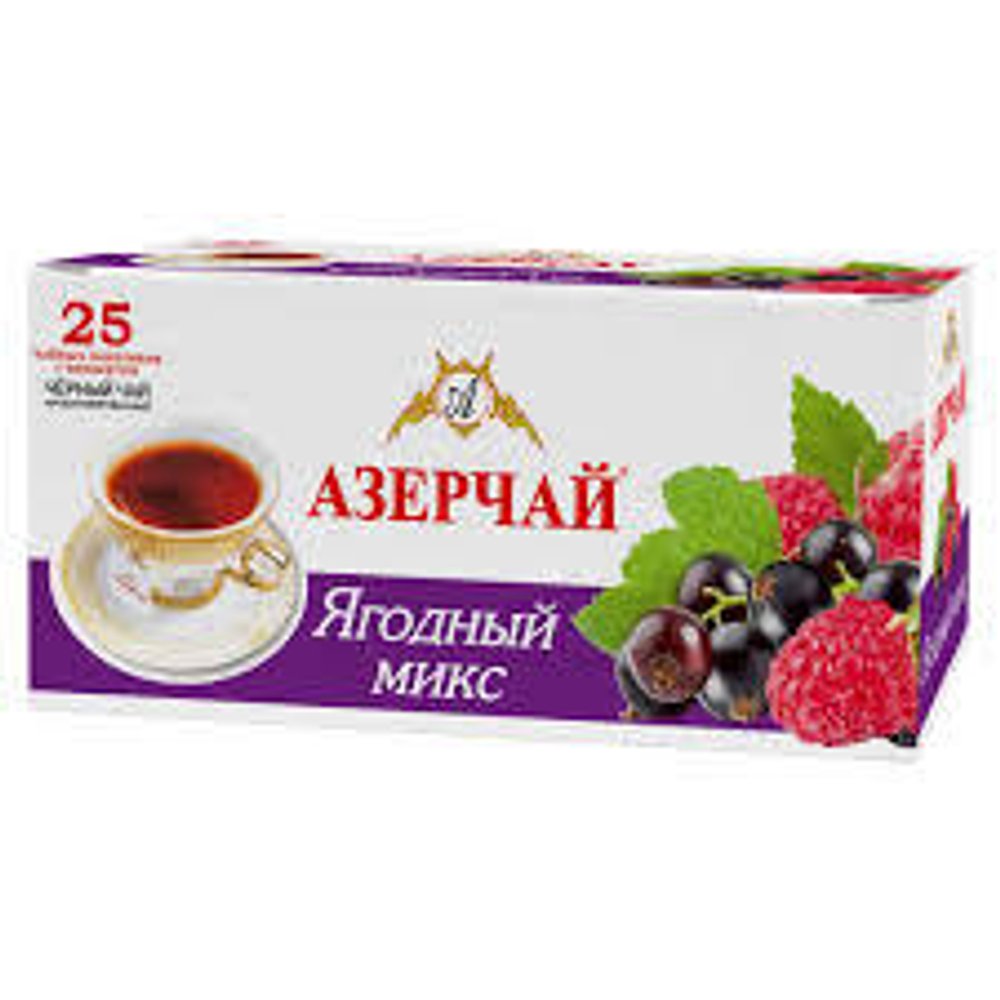 Чай Азерчай 1,8г 25п черный Лесные ягоды