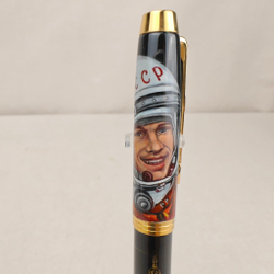 Ручка Parker с ручной росписью Палех "Юрий Гагарин" в коробке