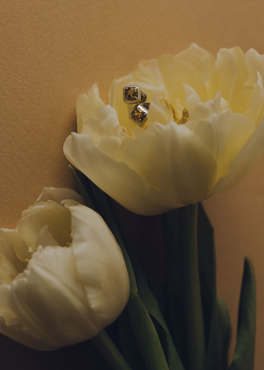 Серьги Crystal Square с цитрином