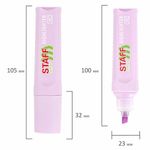 Текстовыделитель STAFF "EVERYDAY HL-707", ЛАВАНДОВЫЙ, линия 1-5 мм, скошенный наконечник, 152547