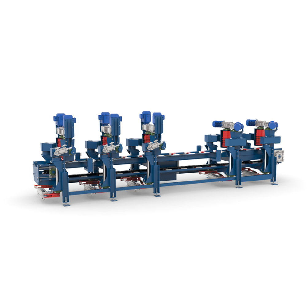 Кантователь бревен проходного типа