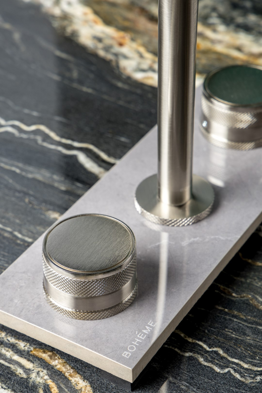 Смеситель на столешницу PRESTIGE на 3 отв. NICKEL BRUSH