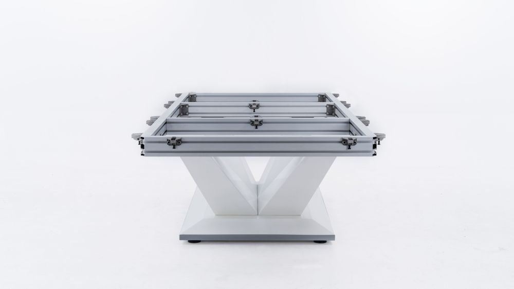 Бильярдный стол для пула RASSON "Victory 2 Plus" 9 футов (белый, сланец 30 мм)