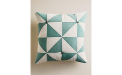 Zara Home наволочка декоративная из хлопка, зелёный, 45x45 см · 0615/007