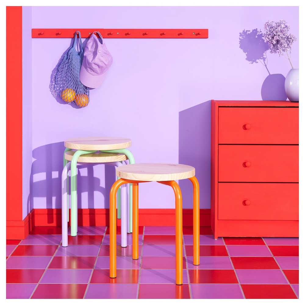 Табурет IKEA DOMSTEN, Оранжевый
