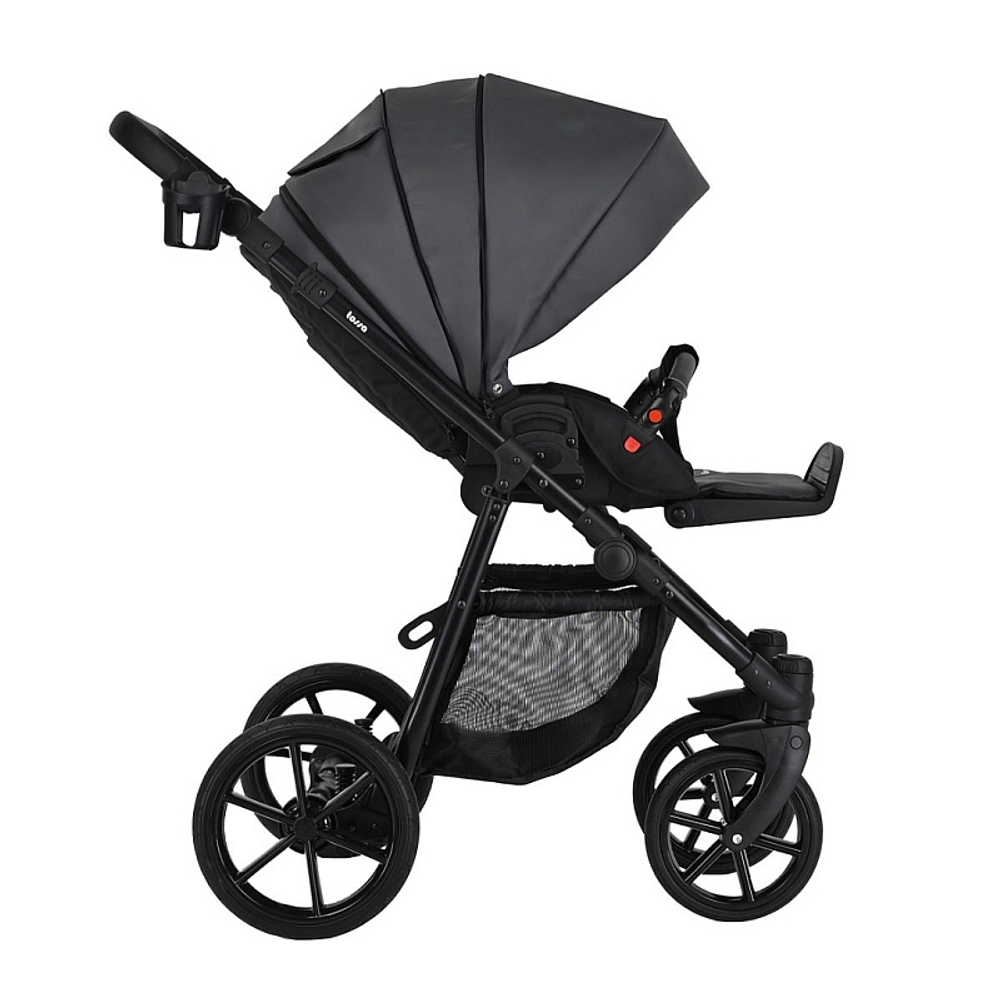 Детская коляска Pituso Tossa Кожа 2 в 1 TS/25/4 Dark Grey
