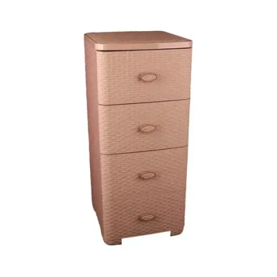 Комод 'Плетёнка' 4-х секционный (какао)