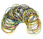 Резинки банковские универсальные диаметром 60 мм, BRAUBERG 50 г, цветные, натуральный каучук, 440035-RM