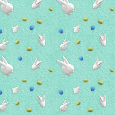 Пасхальный зайка - 2 малый бирюза