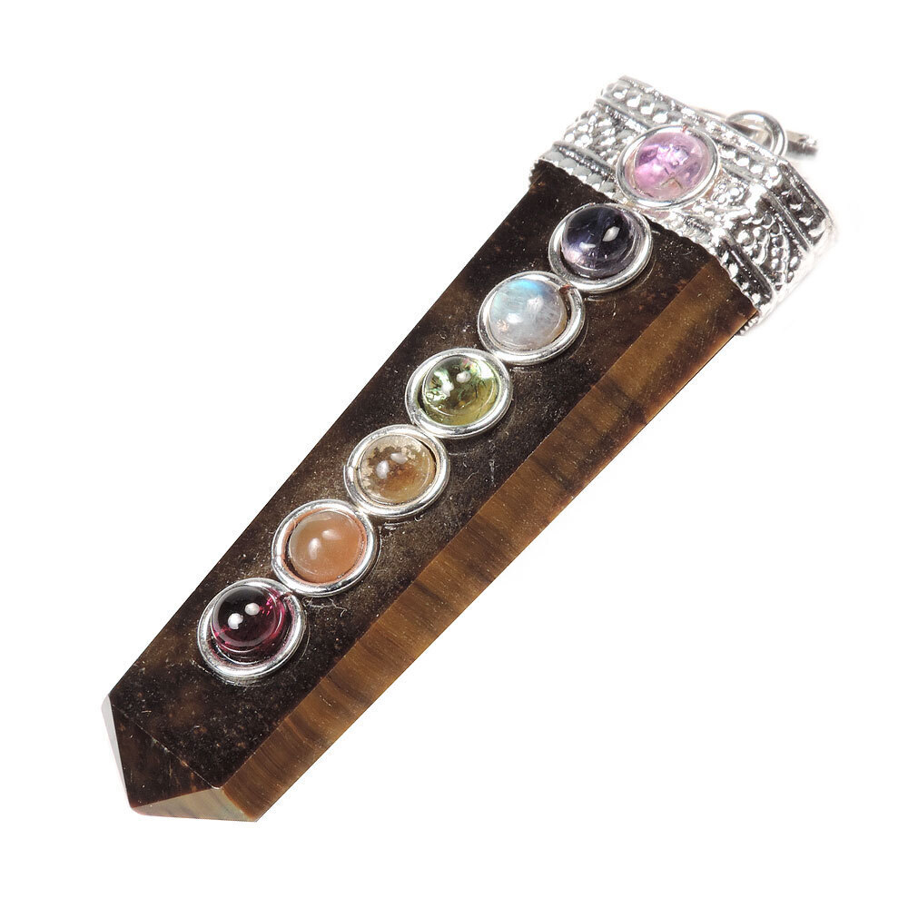 Кулон "7 чакр" самоцветы