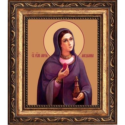 Мария Магдалина равноапостольная, святая мироносица. Икона на холсте.