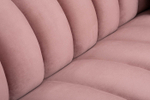 Диван Fabio трехместный велюр розовый Colton 007-ROS 239*95*72см, 2 подушки