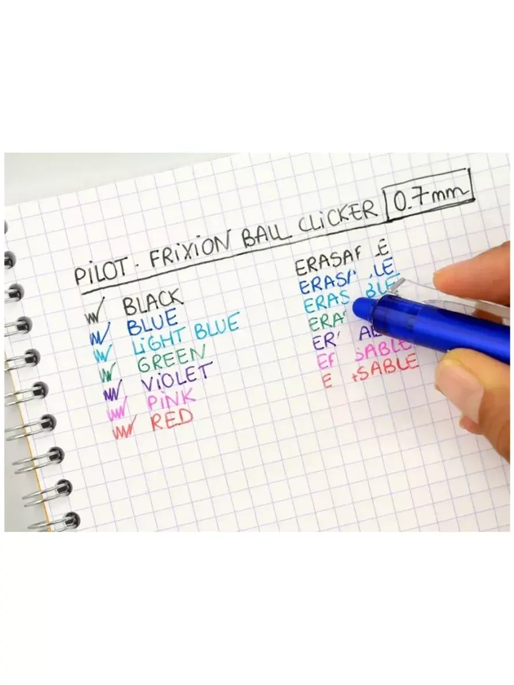 Ручка  гелевая FriXion Clicker, 0.7 мм, синяя, 2 шт