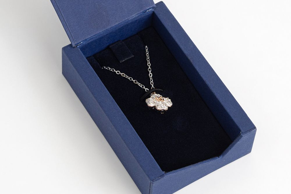 Колье Swarovski с двухцветным клевером