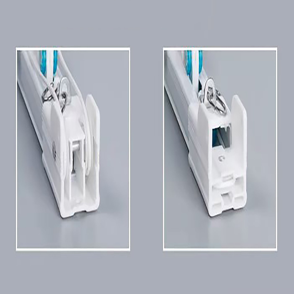 Ручной карниз для штор с тросом, алюминиевый, прямой, потолочный, тихий ход