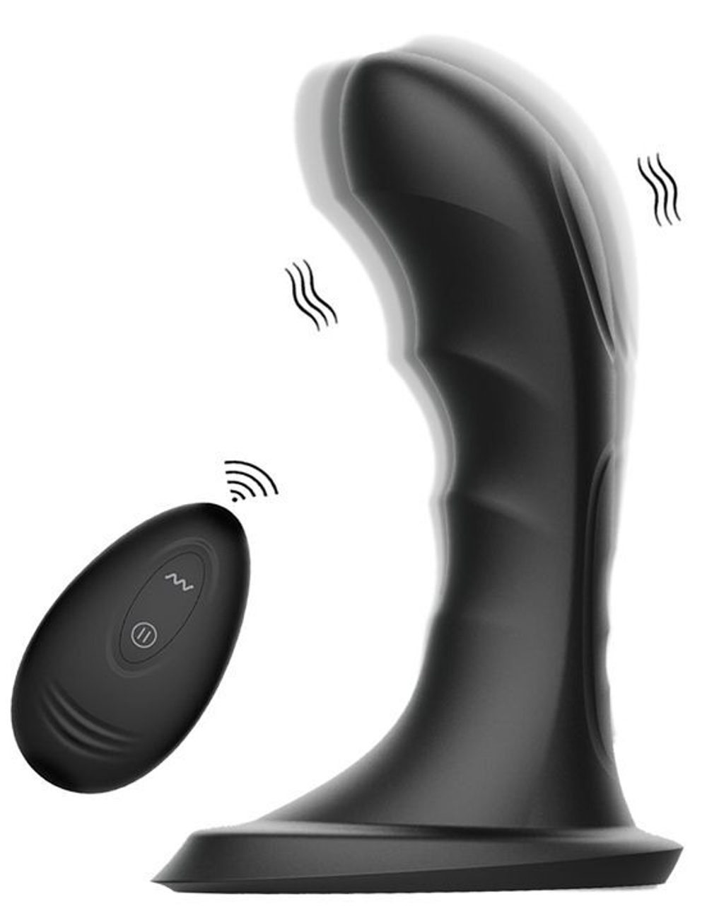 Черный массажёр простаты Andrew - 18 см. (Цвет: черный)