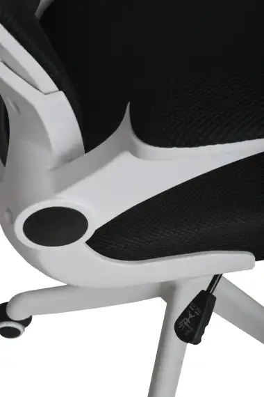 Кресло офисное Gramber С02 Сетка черная/Ткань черная/Белый