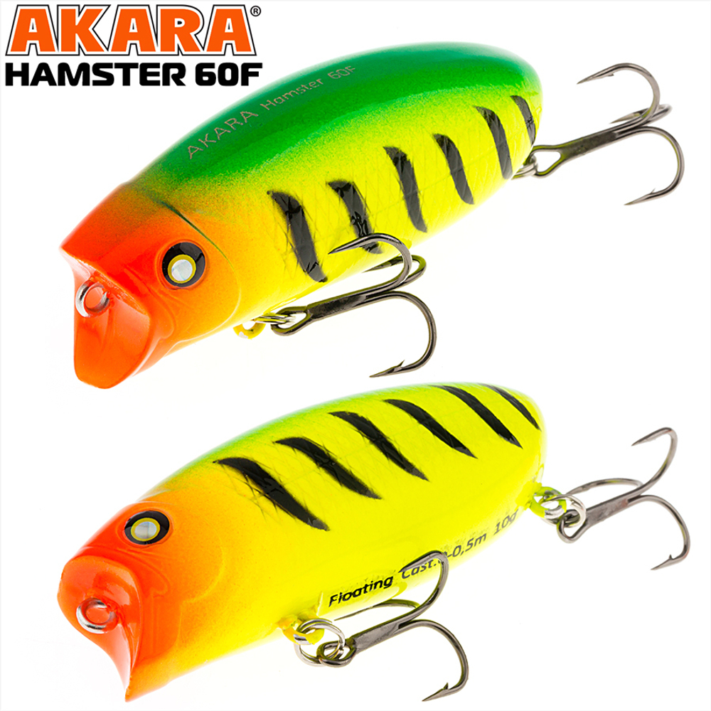 Воблер Akara Hamster 60F 60 мм 10 гр. A4