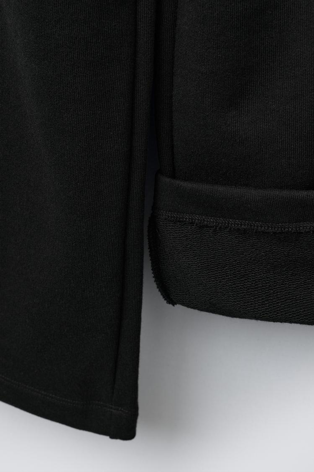 ZARA БРЮКИ WIDE LEG ИЗ МЯГКОЙ ТКАНИ СО ЗВЕЗДАМИ, ЧЕРНЫЙ