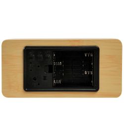 ЯЛ-07-09/ 5 Часы электронные (жёлтое дерево с синей подсветкой)