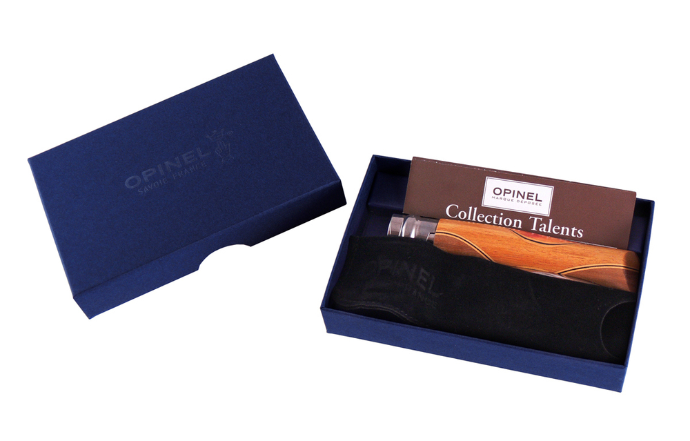 Нож Opinel серии Tradition Luxury №06 Chaperon, клинок 7см, нерж.сталь, зерк.полировка, африканское дерево (2 шт./уп.)