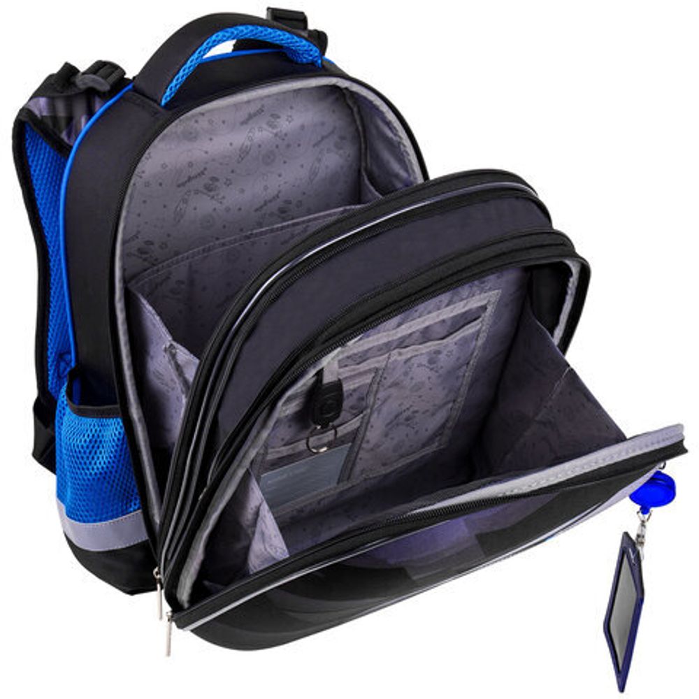 Ранец ЮНЛАНДИЯ EXTRA, с дополнительным объемом, "Soccer ball", 38х29х18 см, 270677