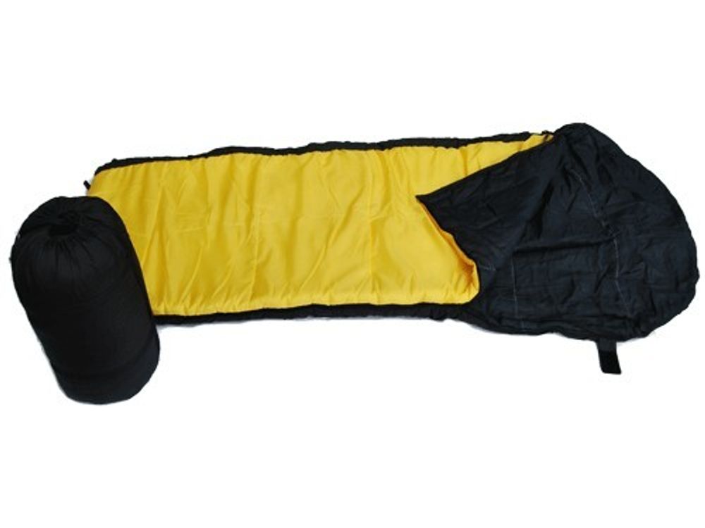 Спальный мешок SM &quot;Одеяло с капюшоном&quot; 90*225, рек. темп. -5...-15 (ПЭ100%, х/б-подкл., наполн. - холофайбер) :(-5...-15):
